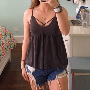 American Eagle Grey Tank Top